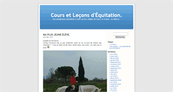 Desktop Screenshot of cours-equitation.com