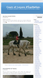 Mobile Screenshot of cours-equitation.com