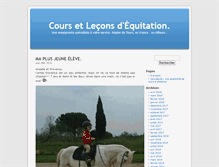 Tablet Screenshot of cours-equitation.com